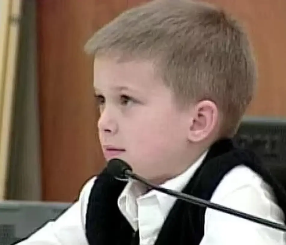 Seven-year-old AJ Hutto in court