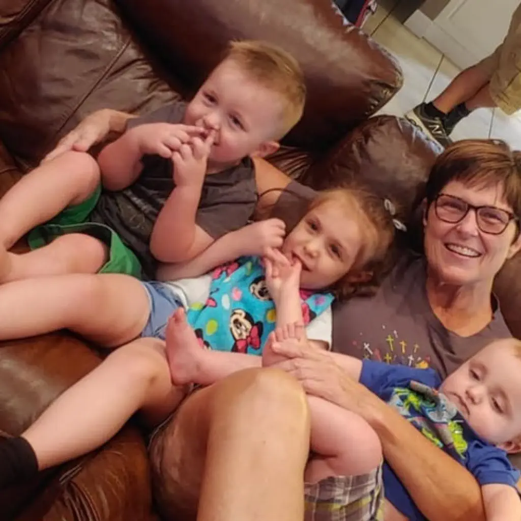 grandma and kids
