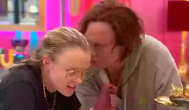 Mickey Rourke and Jojo Siwa in the Celebrity Big Brother house