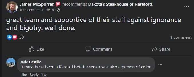 Image credit: Dakota's Steakhouse of Hereford