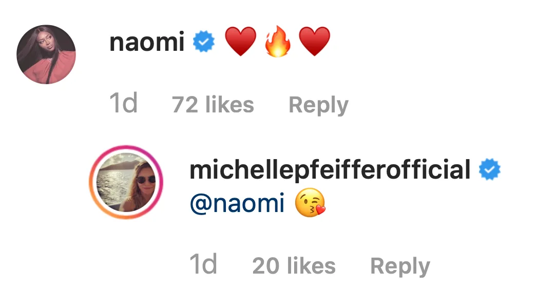 Image credit: Instagram | @michellepfeifferofficial