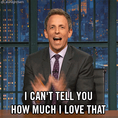 Image credit: Giphy | Late Night with Seth Meyers