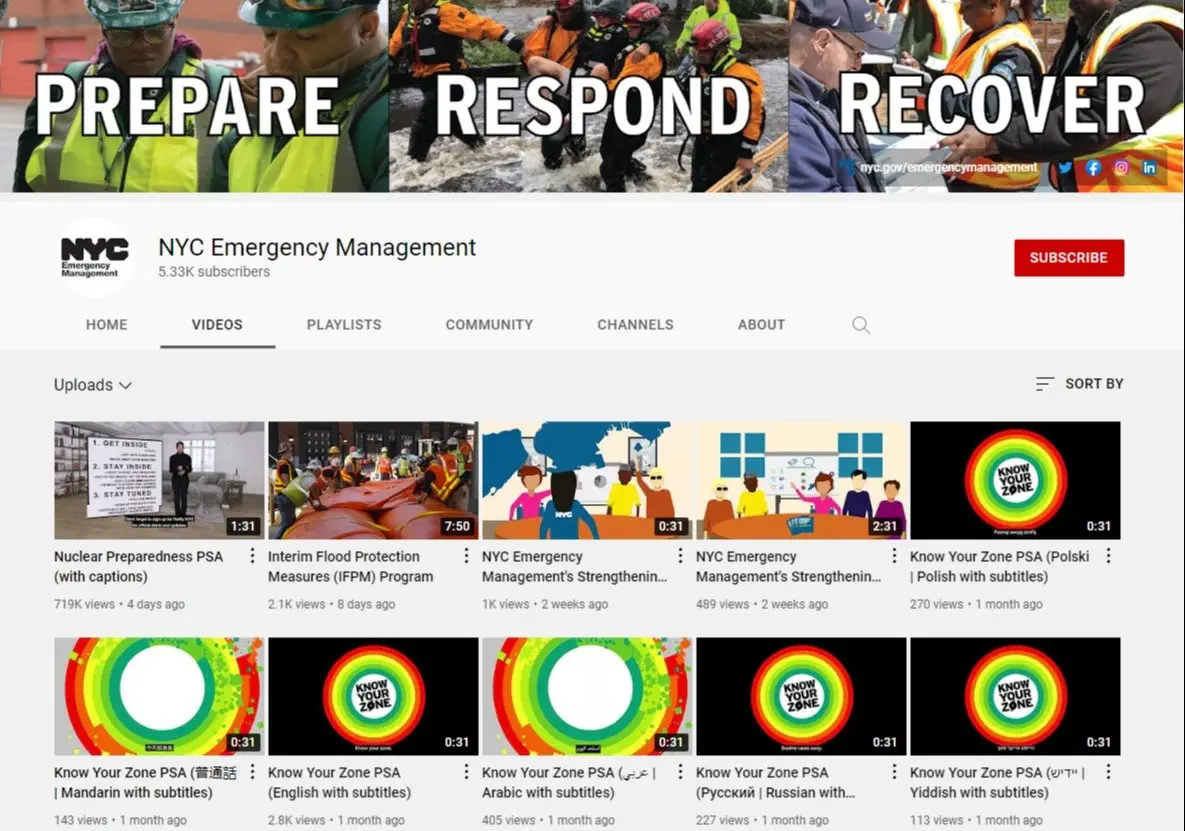 Image credit: youtube | NYC Emergency Management
