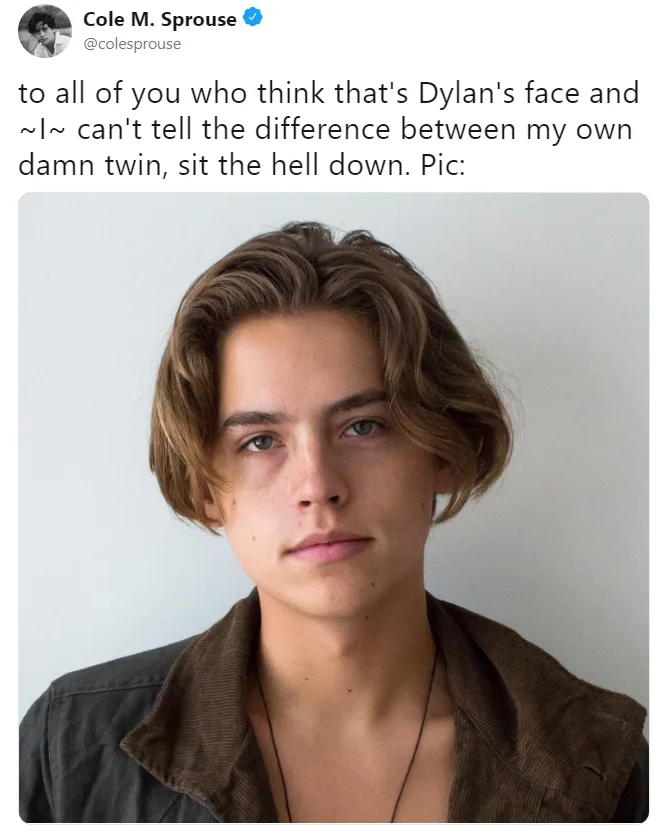 Image credit: Twitter | @colesprouse