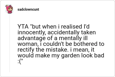 Image credit: sadclowncunt | sadclowncunt