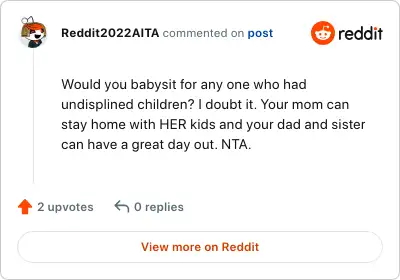 Image credit: Reddit2022AITA | Reddit2022AITA
