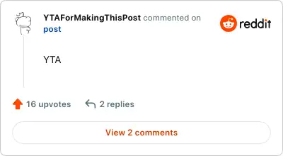 Image credit: YTAForMakingThisPost | YTAForMakingThisPost