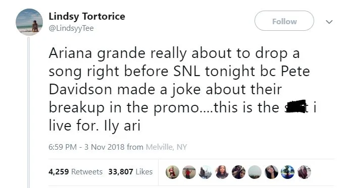 Image credit: Twitter | @LindsyyTee