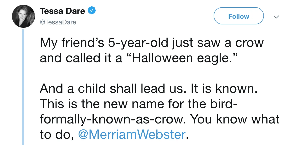 Image credit: Twitter l @TessaDare