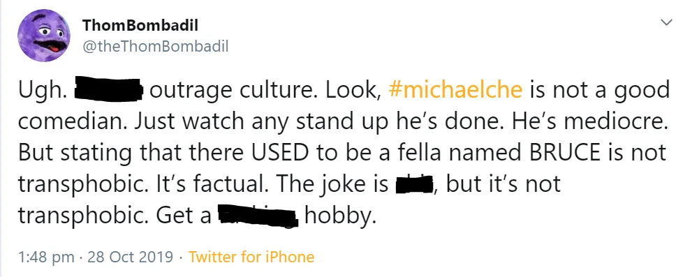 Image credit: Twitter | @theThomBombadil