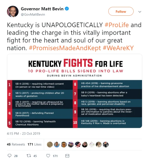 Image credit: Twitter | @GovMattBevin