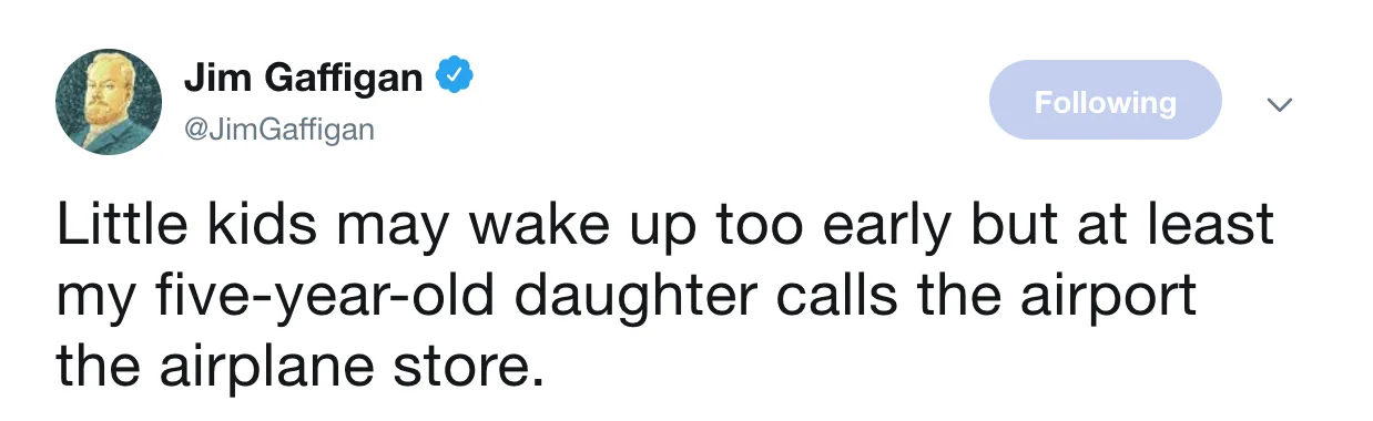 Image credit: Twitter l @JimGaffigan