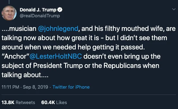 Image credit: Twitter | @realdonaldtrump