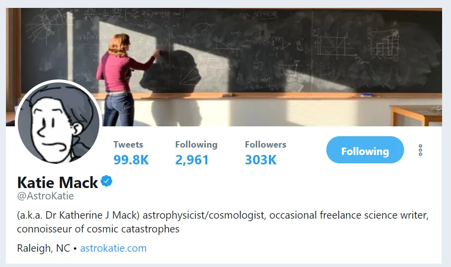 Image credit: Twitter | @astrokatie