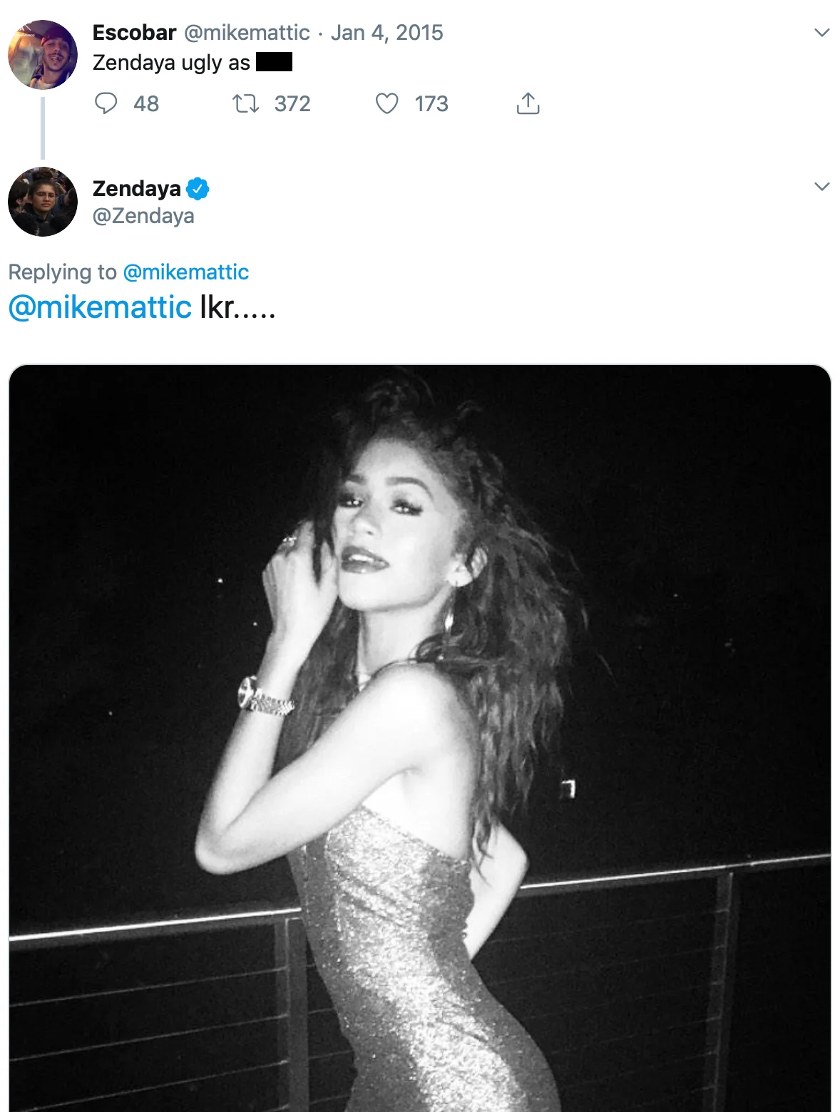Image credit: Twitter | @Zendaya