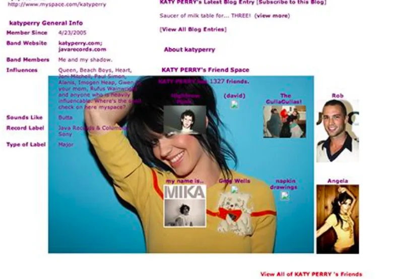 Image credit: Myspace