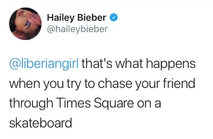 Image credit: Twitter | @HaileyBieber
