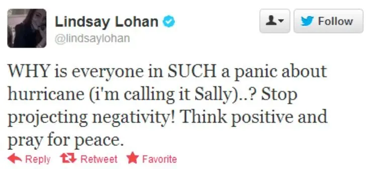 Image credit: Twitter | @lindsaylohan