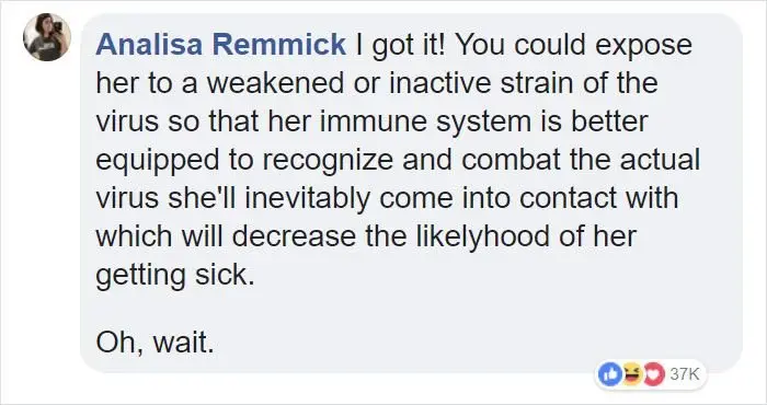 Image credit: Facebook | Vaccine Education Network: Natural Health Anti-Vaxx Community