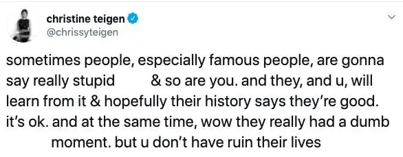 Image credit: Twitter | @chrissyteigen