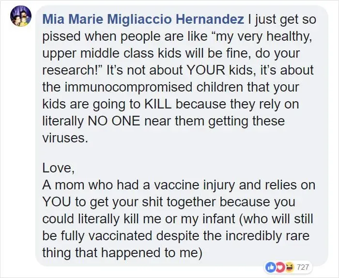 Image credit: Facebook | Vaccine Education Network: Natural Health Anti-Vaxx Community