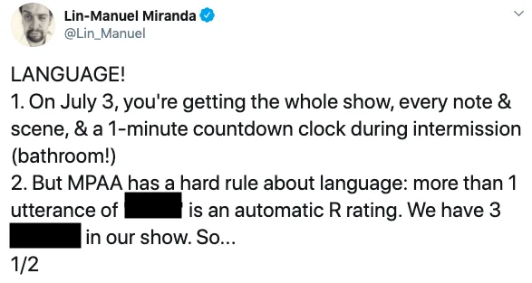 Image credit: Twitter | @Lin_Manuel