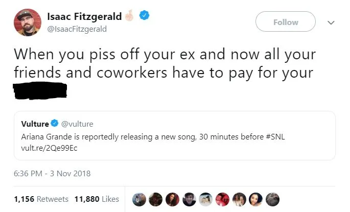 Image credit: Twitter | @IsaacFitzgerald