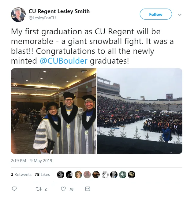 Image credit: Twitter | @LesleyForCU