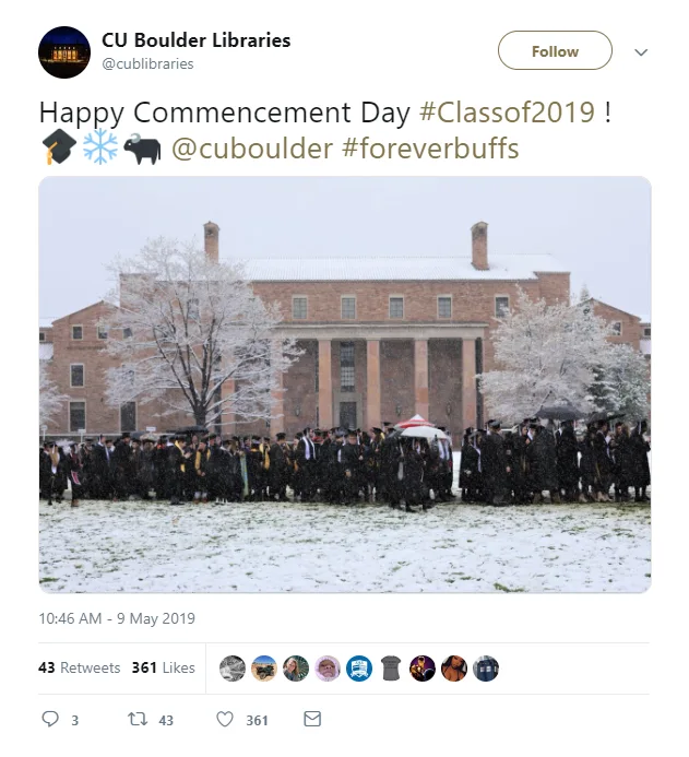 Image credit: Twitter | @cublibraries