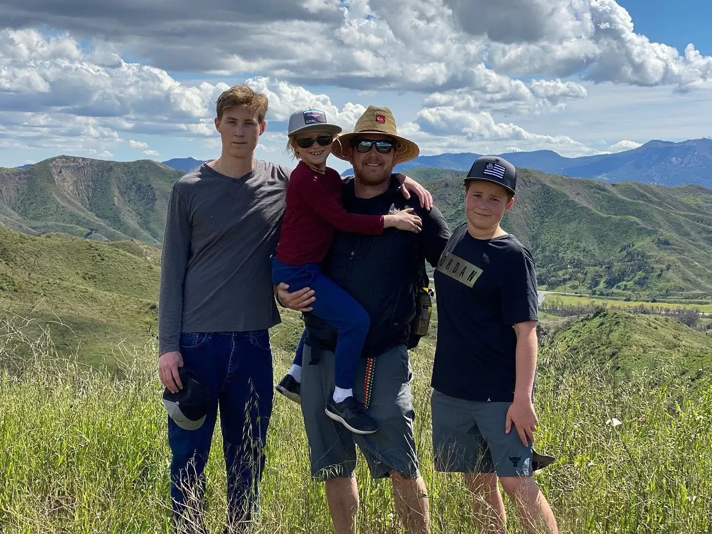Cole Hauser and his children