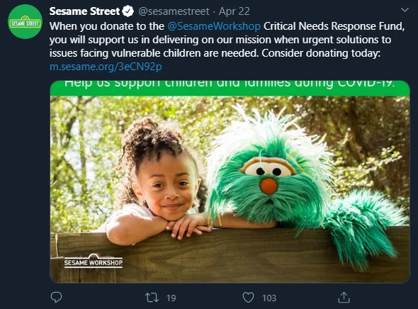Image credit: Twitter | @sesamestreet