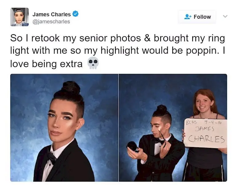 Image credit: Twitter | jamescharles