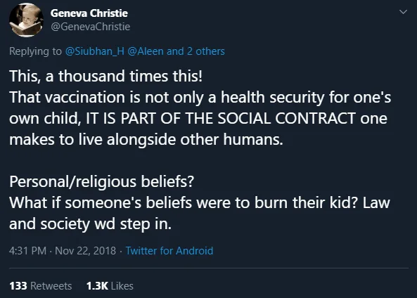 Image credit: Twitter | @GenevaChristie