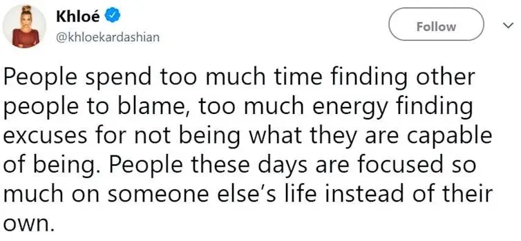 Image credit: Twitter | @khloekardashian