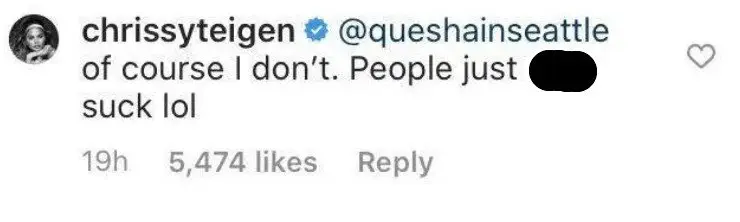 Image credit: Instagram | @chrissyteigen