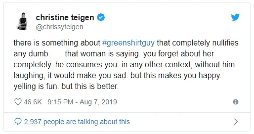 Image credit: Twitter | @chrissyteigen