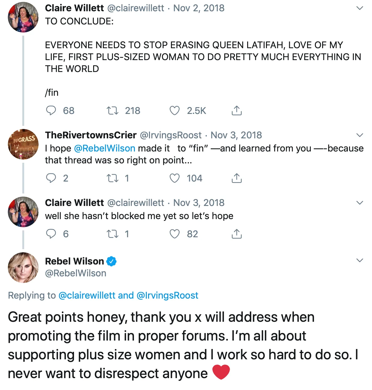 Image credit: Twitter | @RebelWilson