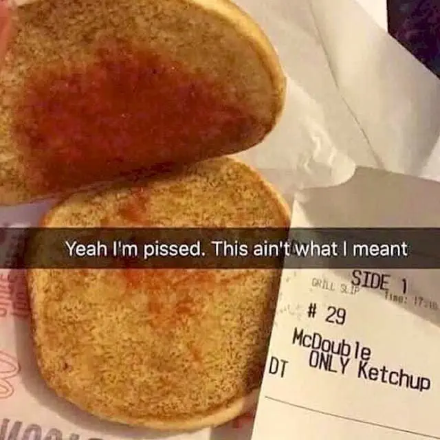 Empty McDouble (Image credit: Reddit | scottishsteveo)