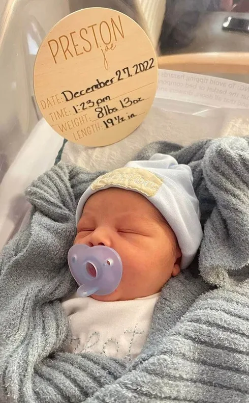 Preston Ordone newborn picture