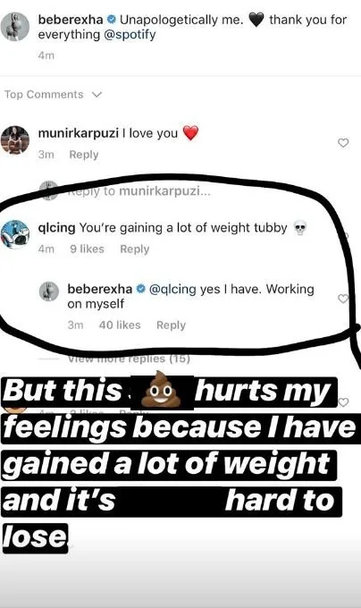 Image credit: Instagram | @beberexha