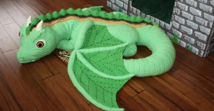 Crochet A Life-Size Baby Dragon With A Magical Pattern From Etsy