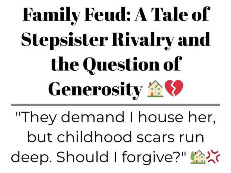 Family Feud: A Tale of Stepsister Rivalry and the Question of Generosity