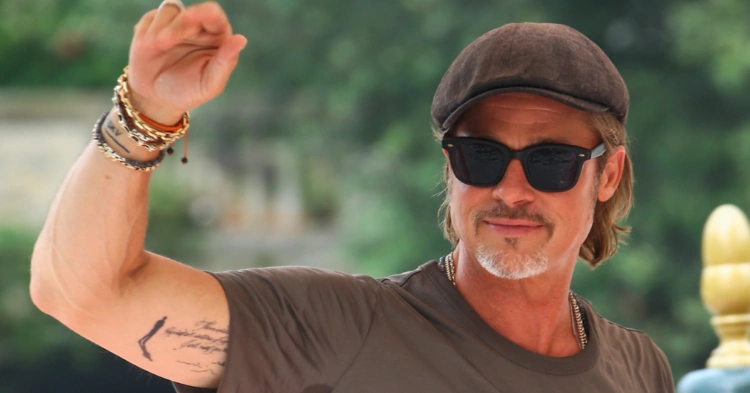 Brad Pitt Got A New, Ominous Tattoo Next To The One He Got For Angelina Jolie